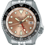 Seiko 5 Sports GMT Thong Sia Limited Edition Brown Dial Silver Steel Strap Watch for Men - SSK043K1 Buy Now By Seiko