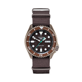 Seiko 5 Sport Automatic Brown Dial Brown Nylon Strap Watch For Men - SRPD85K1 Buy Now By Seiko