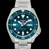 Seiko 5 Sports Automatic Green Dial Silver Steel Strap Watch For Men - SRPD61K1 Buy Now By Seiko