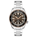 Seiko Prospex Sea Diver Automatic Brown Dial Silver Steel Strap Watch For Men - SPB240J1 Buy Now By Seiko