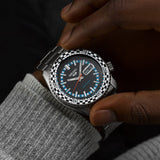 Seiko 5 Sports Checker Flag Special Edition Black Dial Silver Steel Strap Watch For Men - SRPK67K1 Buy Now By Seiko