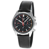 Tag Heuer Carrera Chronograph Black Dial Black Leather Strap Watch for Men - CBN201C.FC6542 Buy Now By Tag Heuer