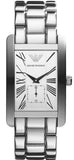 Emporio Armani Classic White Dial Silver Steel Strap Watch For Men - AR0145 Buy Now By Emporio Armani