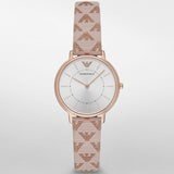 Emporio Armani Kappa Quartz Rose Gold Dial Pink Leather Strap Watch For Women - AR11010 Buy Now By Emporio Armani