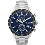 Hugo Boss Rafale Quartz Blue Dial Silver Steel Strap Watch for Men - 1513510 Buy Now By Hugo Boss