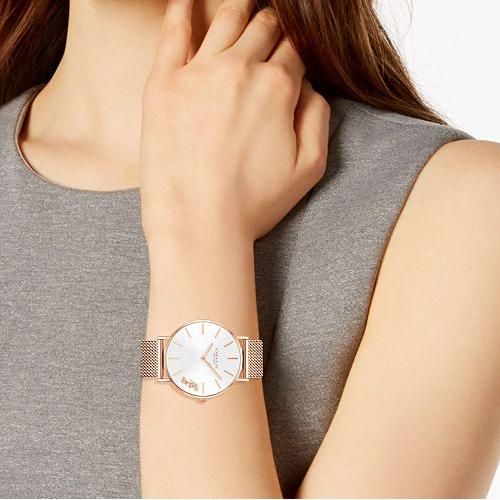 Coach Perry White Rose Gold Mesh Bracelet Watch for Women - 14503126 Buy Now By Coach