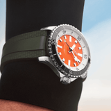 Breitling Superocean Automatic 42mm Kelly Slater Limited Edition Orange Dial Green Rubber Strap Watch for Men - A173751A101S1 Buy Now By Breitling
