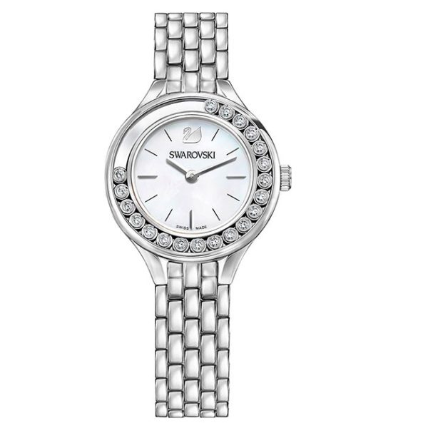 Swarovski Lovely Crystals Mini White Dial Silver Steel Strap Watch for Women - 5242901 Buy Now By Swarovski