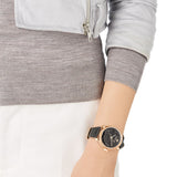 Swarovski Era Journey Chronograph Black Dial Black Leather Strap Watch for Women - 5295320 Buy Now By Swarovski