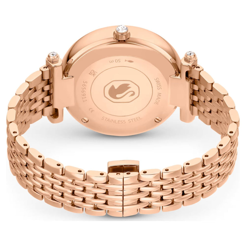 Swarovski Crystalline Wonder Silver Dial Rose Gold Steel Strap Watch for Women - 5656911 Buy Now By Swarovski