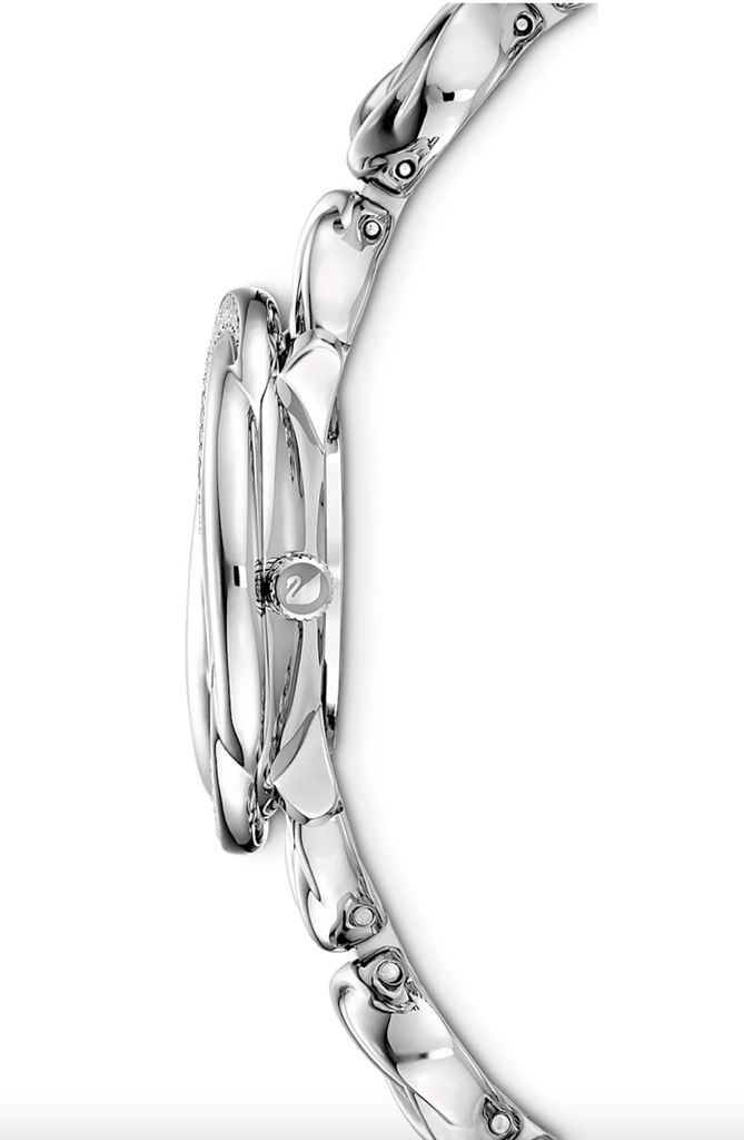 Swarovski Crystal Flower Silver Dial Silver Steel Strap Watch for Women - 5547622 Buy Now By Swarovski