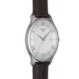 Tissot T Classic Tradition Silver Dial Brown Leather Strap Watch For Men - T063.610.16.038.00 Buy Now By Tissot