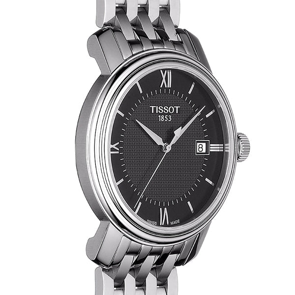 Tissot T Classic Bridgeport Black Dial Silver Steel Strap Watch For Men - T097.410.11.058.00 Buy Now By Tissot