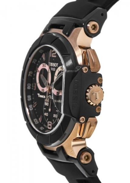 Tissot T Race Chronograph Automatic Black Dial Black Rubber Strap Watch for Men - T048.417.27.057.06 Buy Now By Tissot