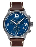 Tissot Chrono XL Blue Dial Brown Leather Strap Watch For Men - T116.617.36.047.00 Buy Now By Tissot