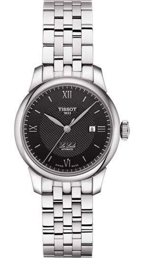 Tissot Le Locle Automatic Lady Black Dial Silver Steel Strap Watch For Women - T006.207.11.058.00 Buy Now By Tissot