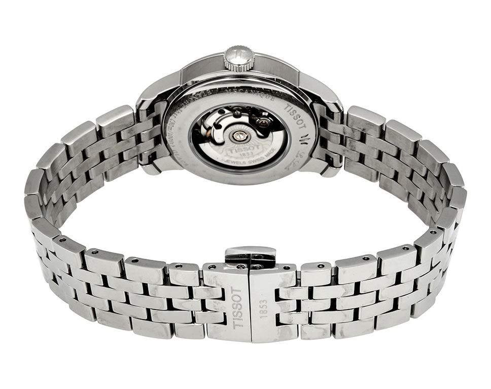 Tissot Le Locle Automatic Lady Black Dial Silver Steel Strap Watch For Women - T006.207.11.058.00 Buy Now By Tissot