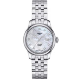 Tissot Le Locle Automatic Diamonds Mother of Pearl Dial Silver Steel Strap Watch For Women - T006.207.11.116.00 Buy Now By Tissot