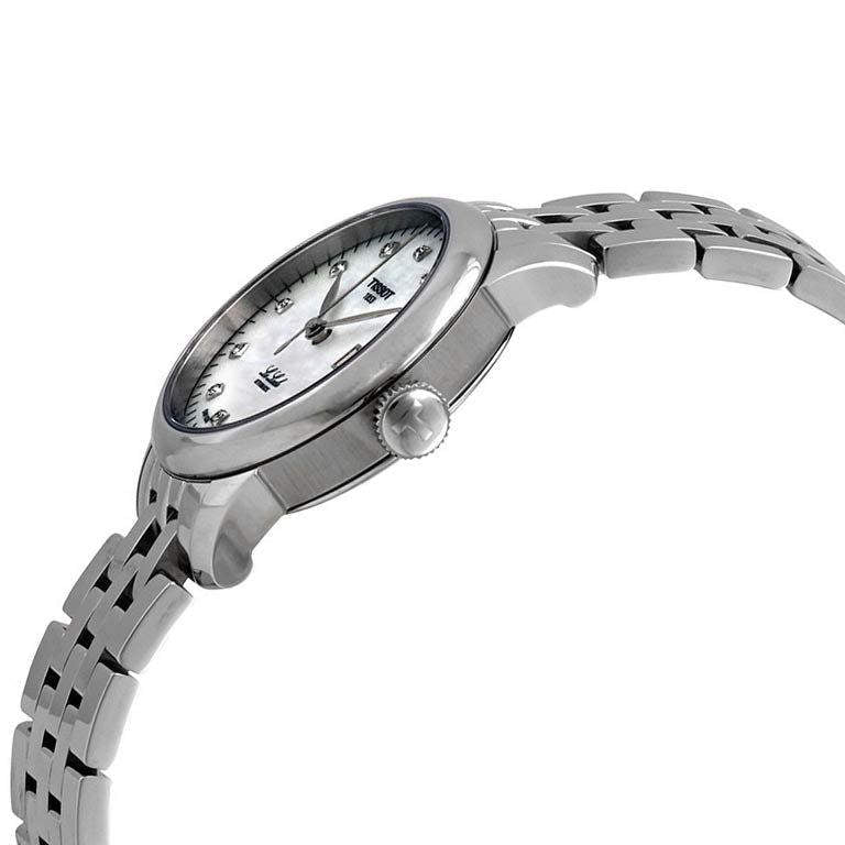 Tissot Le Locle Automatic Diamonds Mother of Pearl Dial Silver Steel Strap Watch For Women - T006.207.11.116.00 Buy Now By Tissot