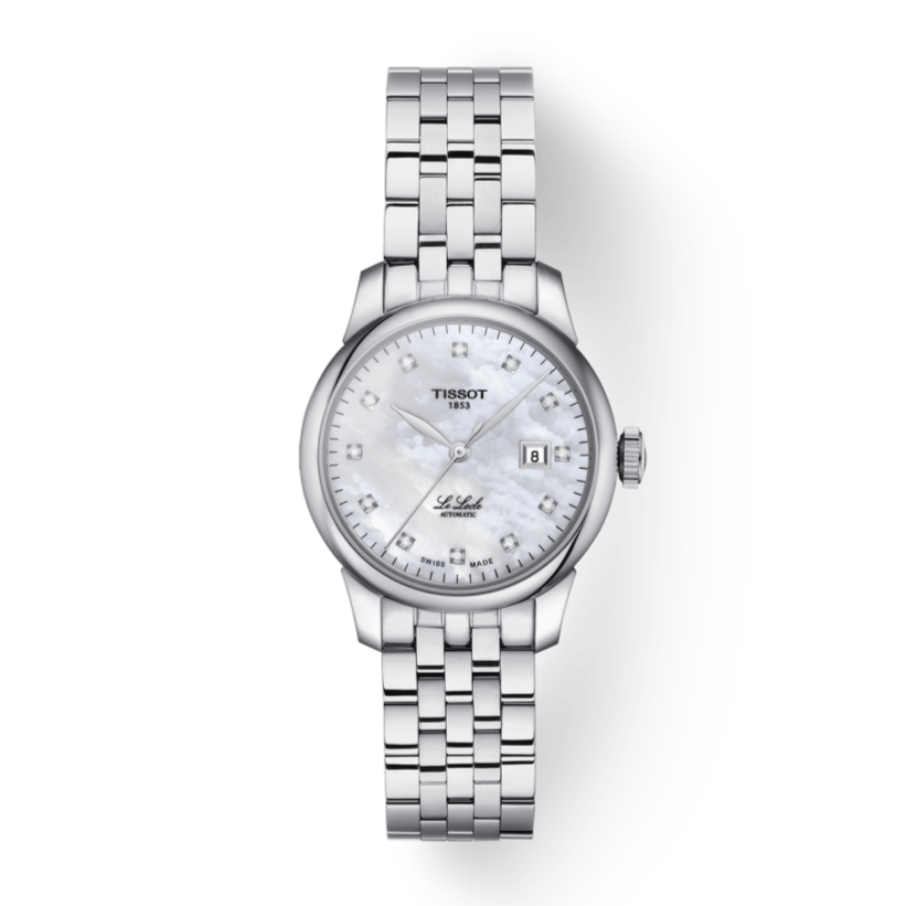 Tissot Le Locle Automatic Diamonds Mother of Pearl Dial Silver Steel Strap Watch For Women - T006.207.11.116.00 Buy Now By Tissot
