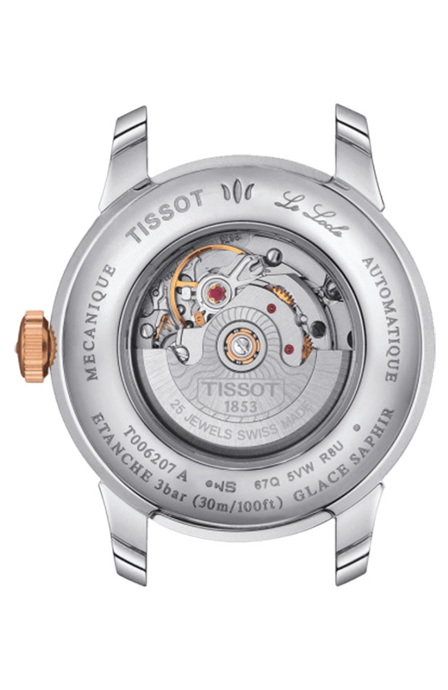Tissot T Classic Le Locle Automatic Silver Dial Brown Leather Strap Watch For Women - T006.207.16.038.00 Buy Now By Tissot