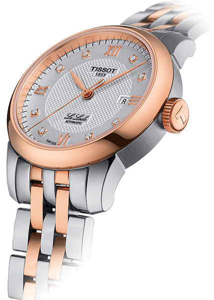 Tissot Le Locle Lady Automatic Diamonds Silver Dial Two Tone Steel Strap Watch For Women - T006.207.22.036.00 Buy Now By Tissot