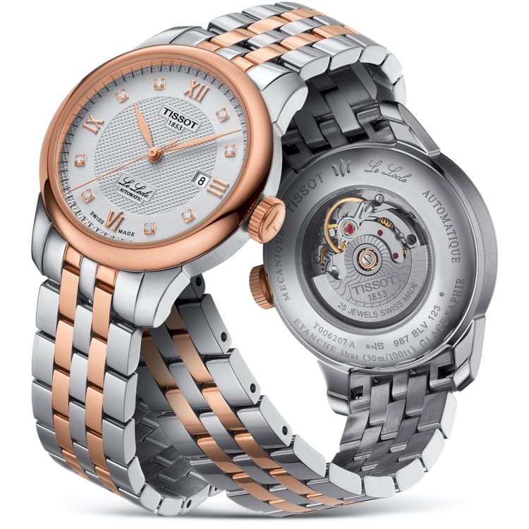 Tissot T Classic Le Locle Automatic Lady Silver Dial Two Tone Steel Strap Watch For Women - T006.207.22.036.00 Buy Now By Tissot