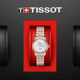Tissot Le Locle Automatic Diamonds Mother of Pearl White Dial Two Tone Steel Strap Watch For Women - T006.207.22.116.00 Buy Now By Tissot
