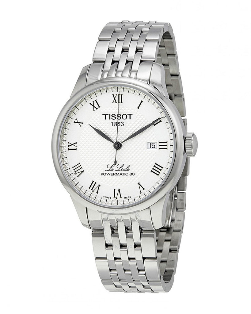 Tissot Le Locle Powermatic 80 Silver Dal Silver Steel Strap Watch For Men - T006.407.11.033.00 Buy Now By Tissot