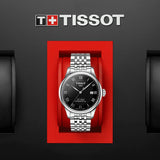 Tissot Le Locle Powermatic 80 Black Dial Silver Steel Strap Watch For Men - T006.407.11.053.00 Buy Now By Tissot