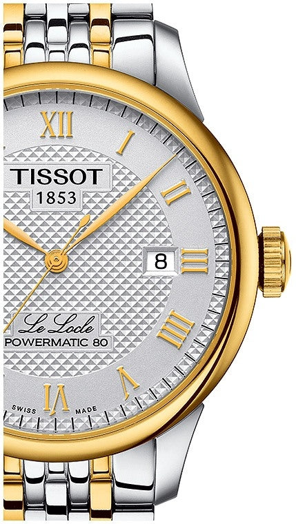 Tissot Le Locle Powermatic 80 Silver Dial Two Tone Steel Strap Watch For Men - T006.407.22.033.01 Buy Now By Tissot