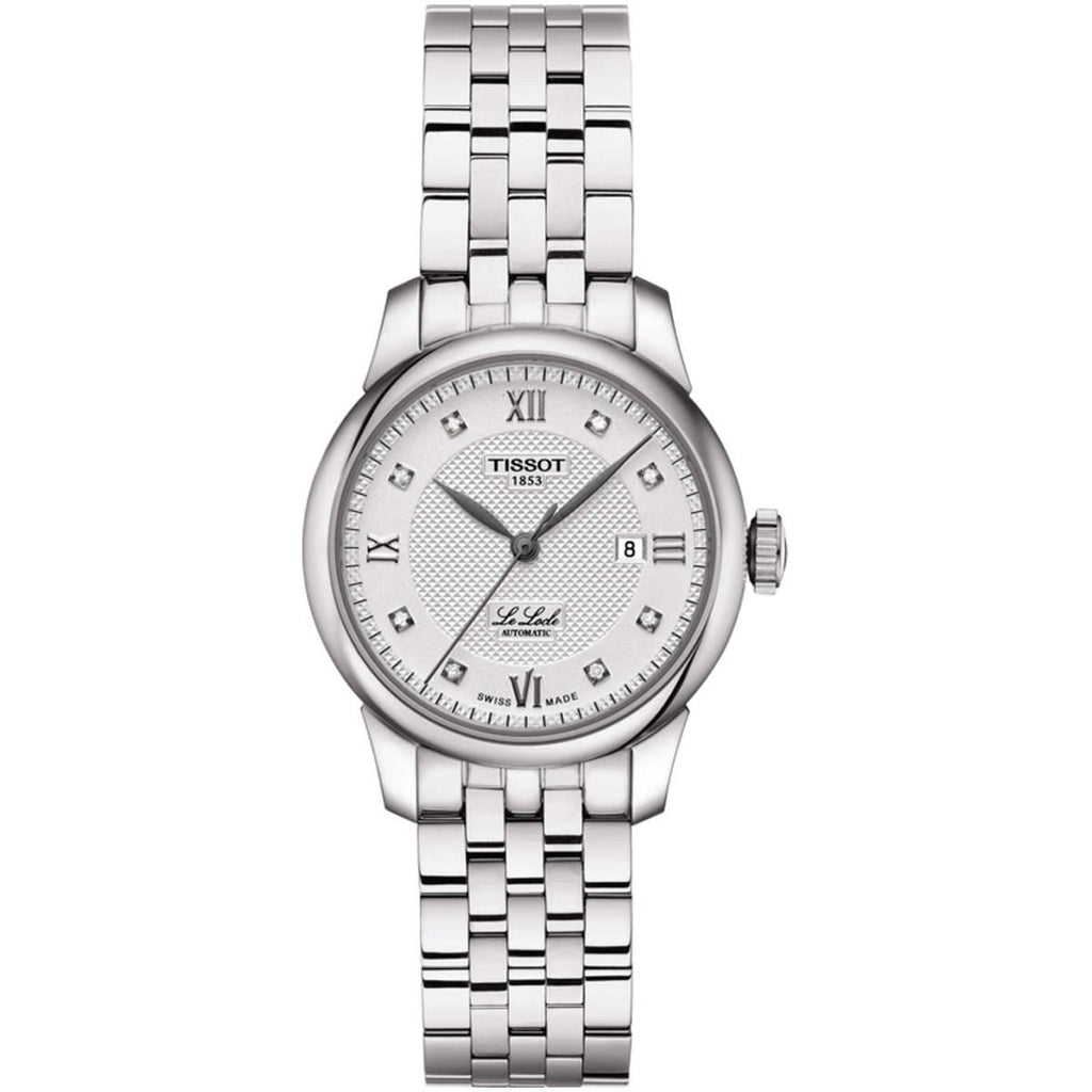 Tissot Le Locle Lady Automatic Diamonds Silver Dial Silver Steel Strap Watch For Women - T006.207.11.036.00 Buy Now By Tissot
