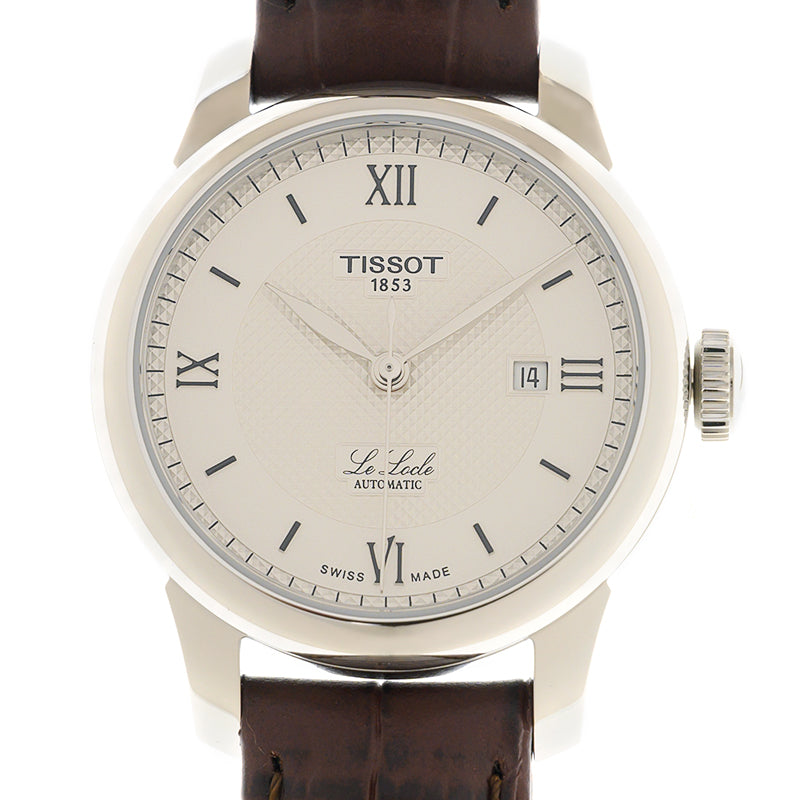 Tissot T Classic Le Locle Automatic Silver Dial Brown Leather Strap Watch For Women - T006.207.16.038.00 Buy Now By Tissot