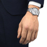 Tissot Le Locle Powermatic 80 Silver Dal Silver Steel Strap Watch For Men - T006.407.11.033.00 Buy Now By Tissot