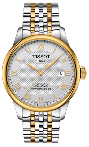 Tissot T Classic Le Locle Powermatic 80 Silver Dial Two Tone Steel Strap Watch For Men - T0064072203301 Buy Now By Tissot