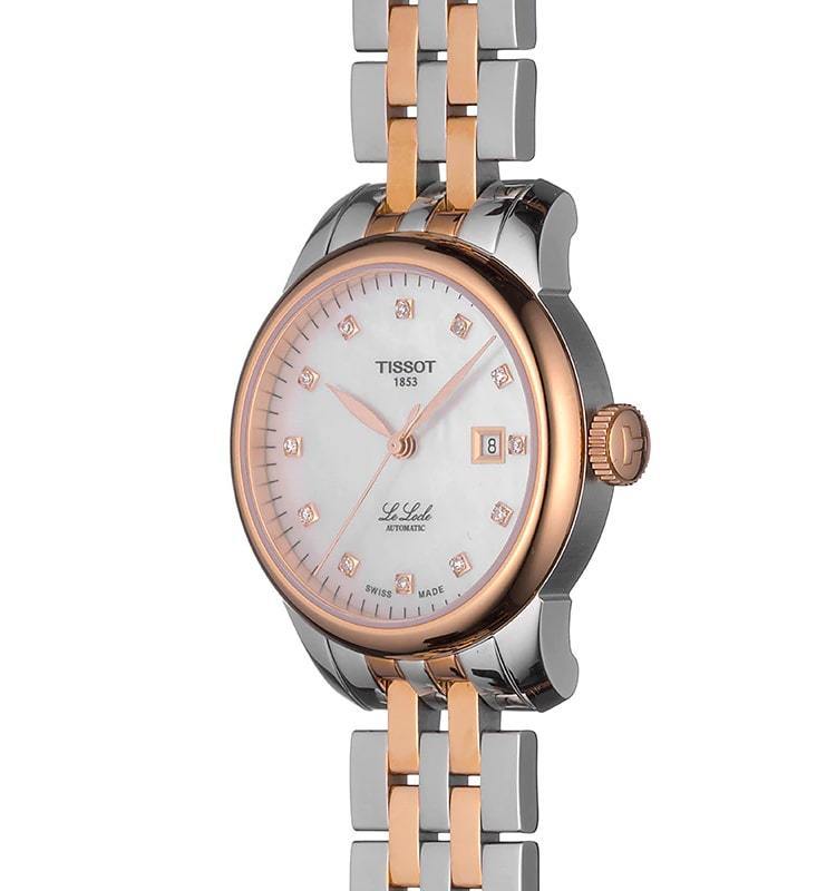 Tissot Le Locle Automatic Lady Mother of Pearl Dial Two Tone Steel Strap Watch For Women - T006.207.22.116.00 Buy Now By Tissot