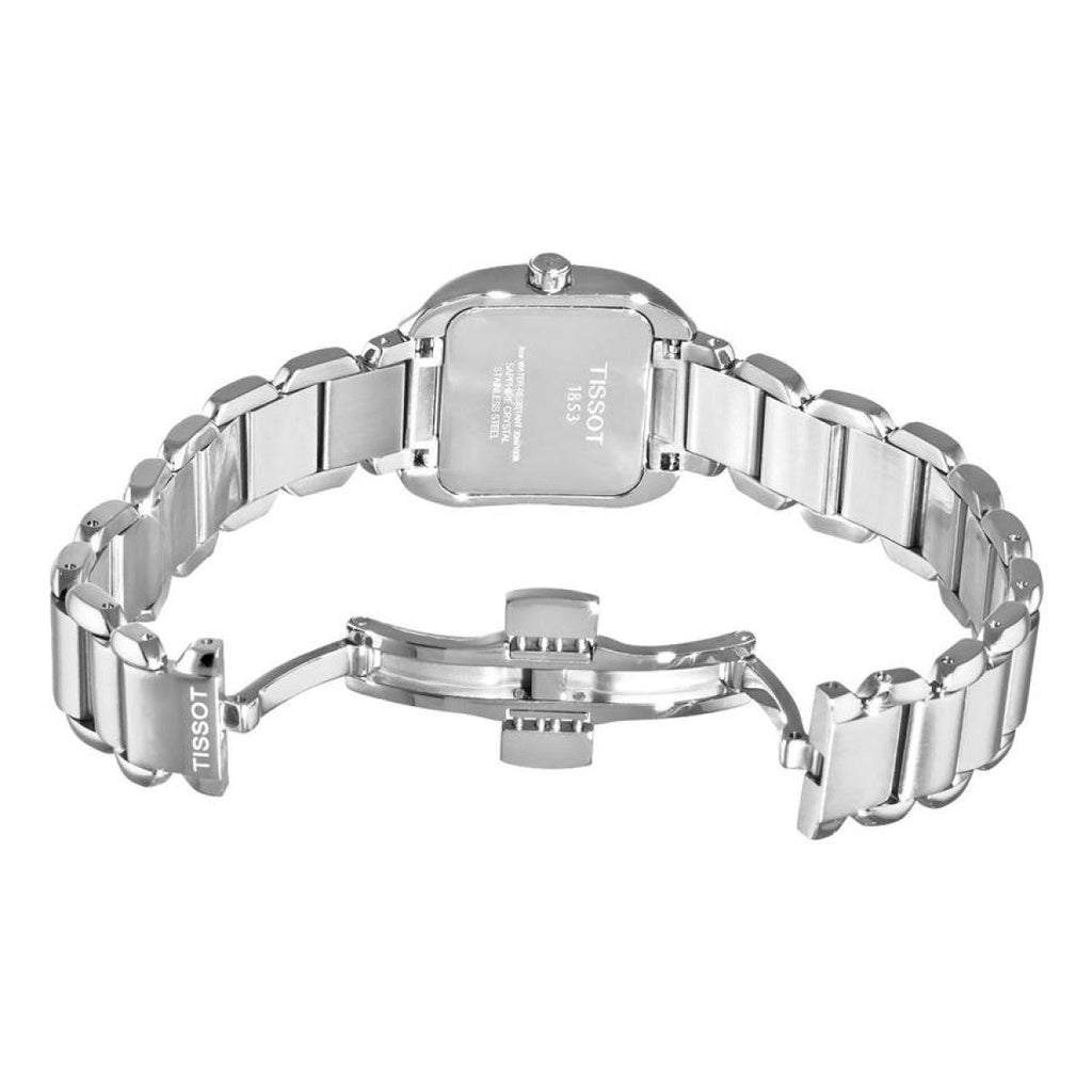 Tissot T Wave Diamonds Mother of Pearl Dial Silver Steel Strap Watch for Women - T02.1.285.74 Buy Now By Tissot