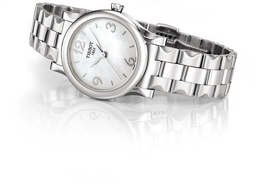 Tissot Stylis-T Mother of Pearl Dial Watch For Women - T028.210.11.117.02 Buy Now By Tissot