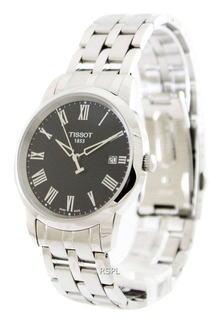 Tissot T Classic Dream Black Dial Silver Steel Strap Watch for Men - T033.410.11.053.01 Buy Now By Tissot