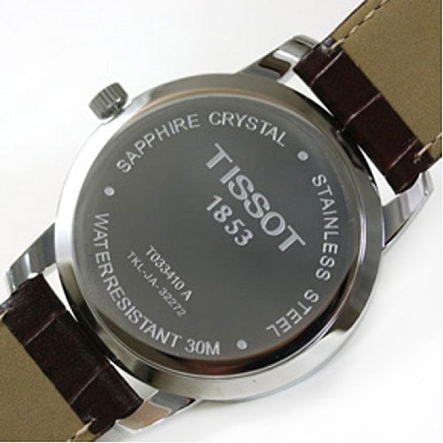 Tissot T Classic Dream White Dial Brown Leather Strap Watch for Men - T033.410.16.013.01 Buy Now By Tissot
