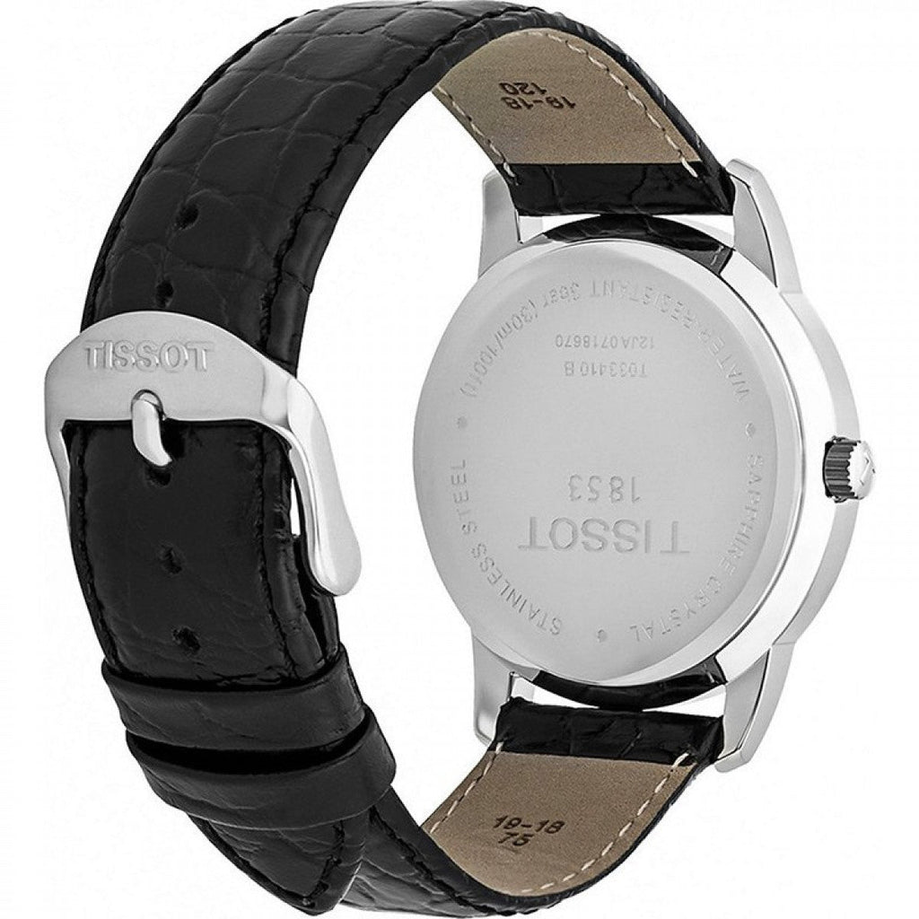 Tissot Classic Dream Black Dial Black Leather Strap Watch for Men - T033.410.16.053.01 Buy Now By Tissot