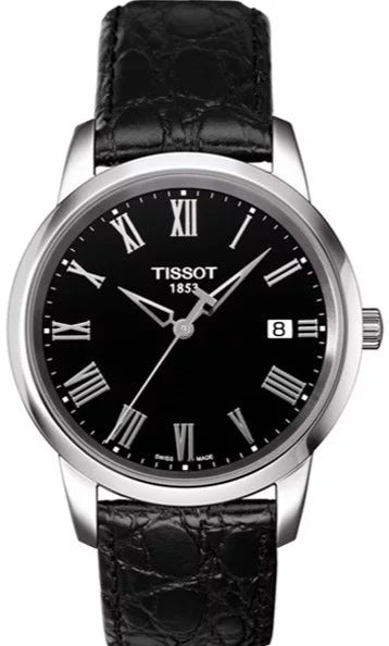 Tissot Classic Dream Black Dial Black Leather Strap Watch for Men - T033.410.16.053.01 Buy Now By Tissot