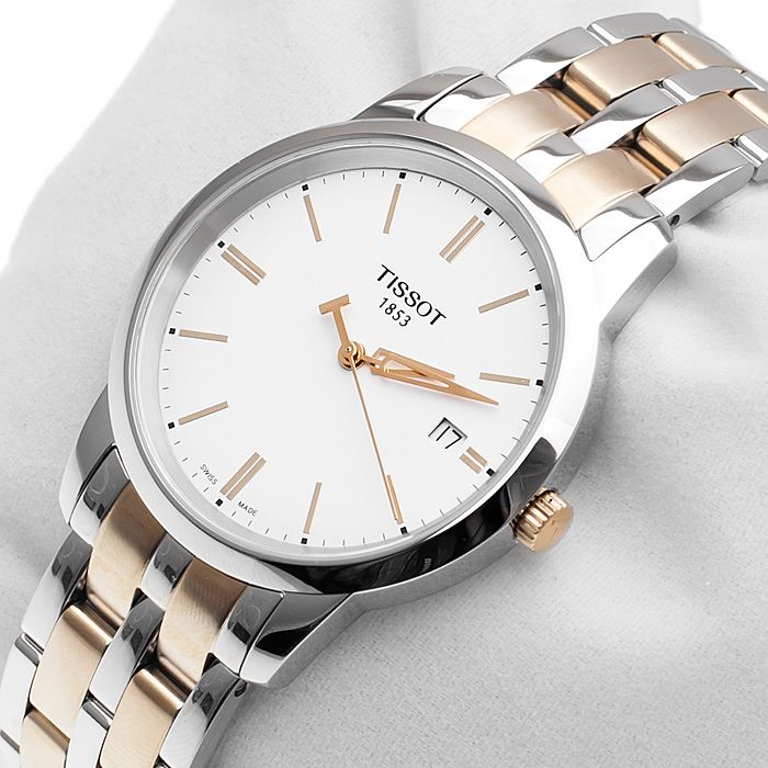 Tissot T Classic Dream White Dial Two Tone Steel Strap Watch for Men - T033.410.22.011.01 Buy Now By Tissot