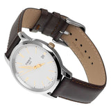Tissot T Classic Dream White Dial Brown Leather Strap Watch for Men - T033.410.26.011.01 Buy Now By Tissot