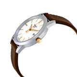 Tissot T Classic Dream White Dial Brown Leather Strap Watch for Men - T033.410.26.011.01 Buy Now By Tissot