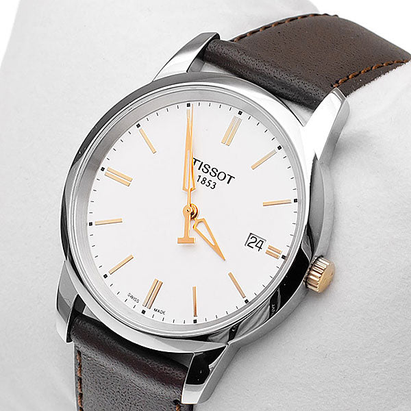 Tissot T Classic Dream White Dial Brown Leather Strap Watch for Men - T033.410.26.011.01 Buy Now By Tissot
