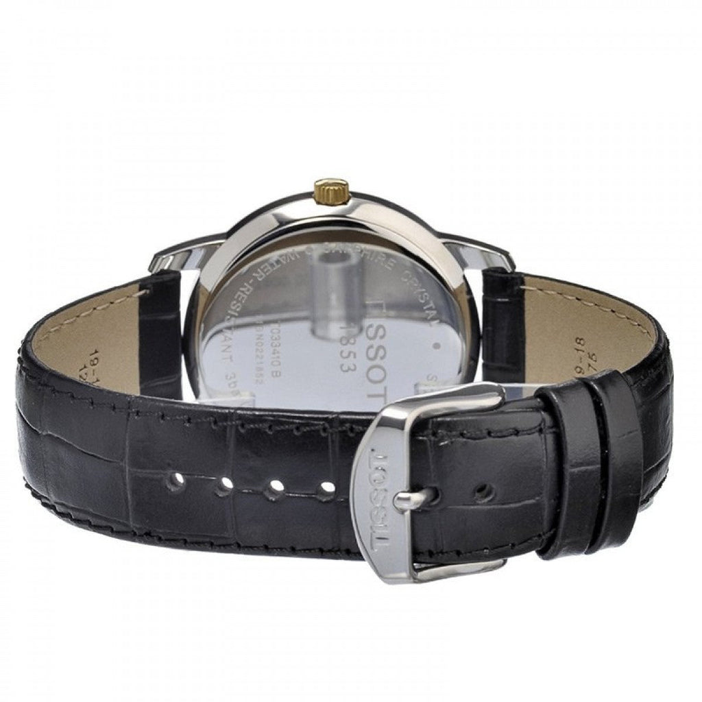 Tissot T Classic Dream Black Dial Black Leather Strap Watch for Men - T033.410.26.053.01 Buy Now By Tissot