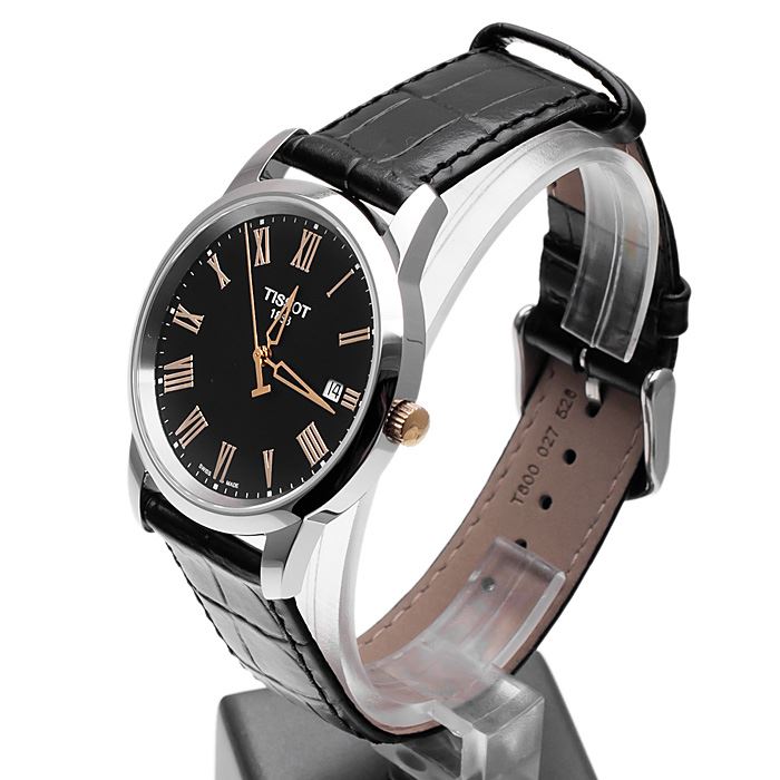 Tissot Classic Dream Black Dial Black Leather Strap Watch for Men - T033.410.16.053.01 Buy Now By Tissot