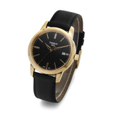 Tissot T Classic Dream Black Dial Black Leather Strap Watch for Men - T033.410.36.051.01 Buy Now By Tissot