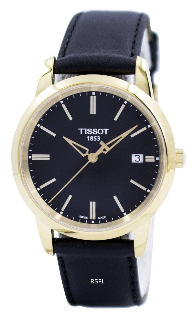 Tissot T Classic Dream Black Dial Black Leather Strap Watch for Men - T033.410.36.051.01 Buy Now By Tissot